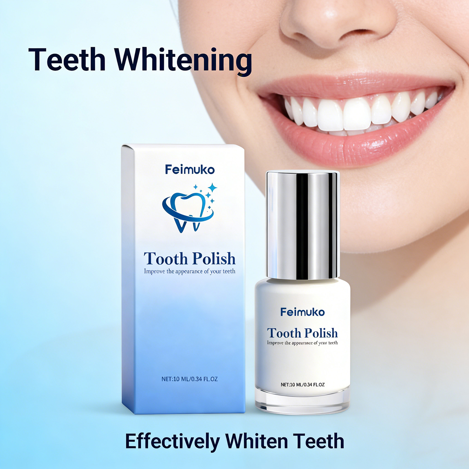 Teeth Paint Whitening - Pintura blanqueadora de dientes de 10