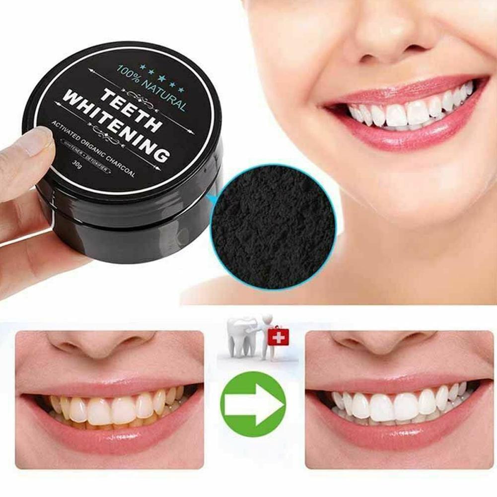 Teeth Whitening Charcoal - Polvo de Carbón Activado Orgánico para