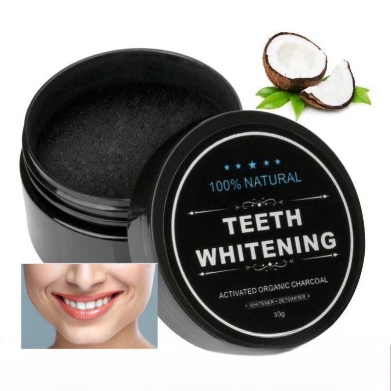 Teeth Whitening Charcoal - 1 caja de polvo blanqueador de