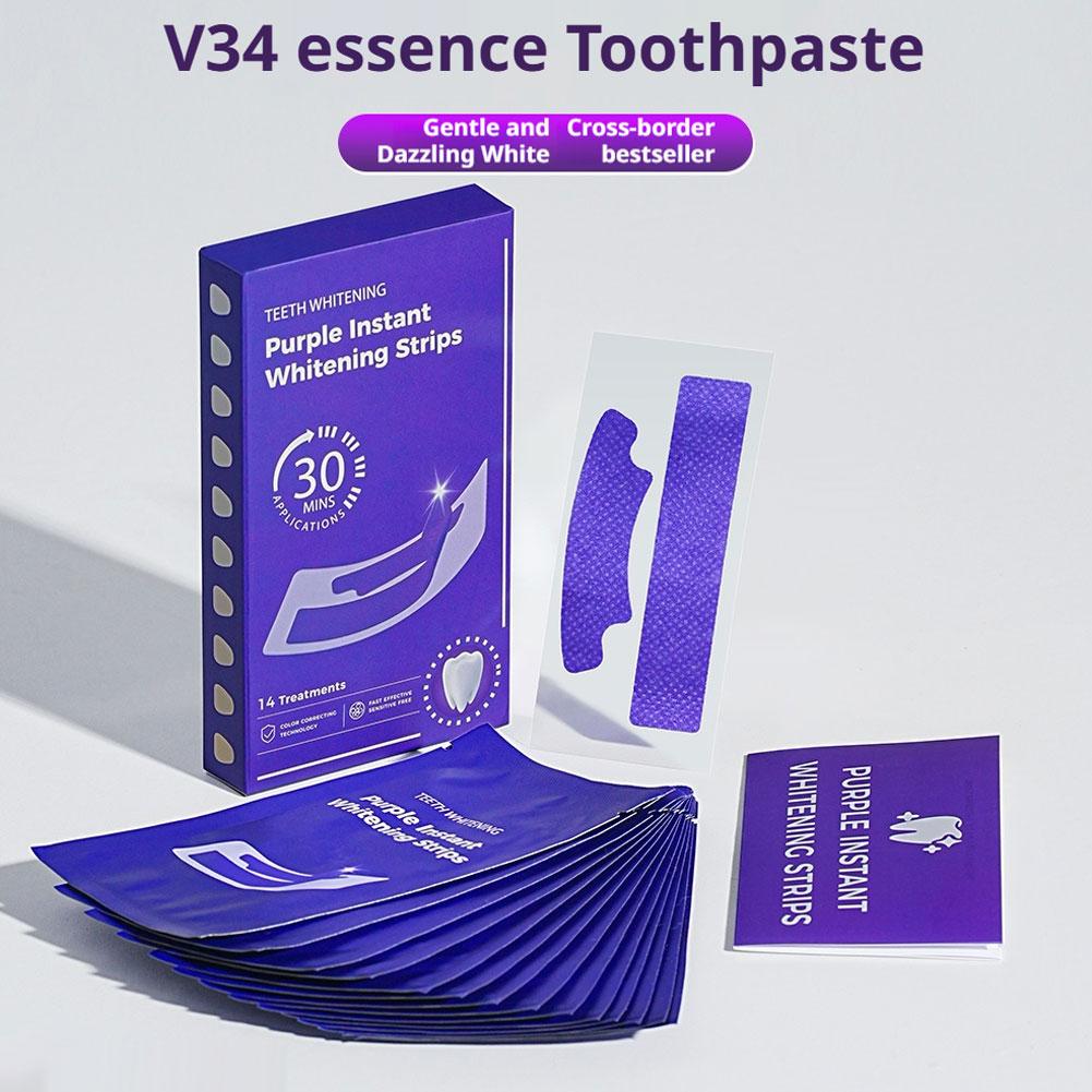 Teeth Whitening At Home Kit - 14/28/42PCS V34 Tiras Blanqueadoras de Dientes