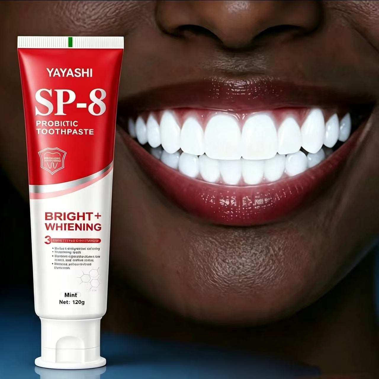 Teeth Whitening Toothpaste - YAYASHI SP-8 Probiótico Blanqueador y Eliminador