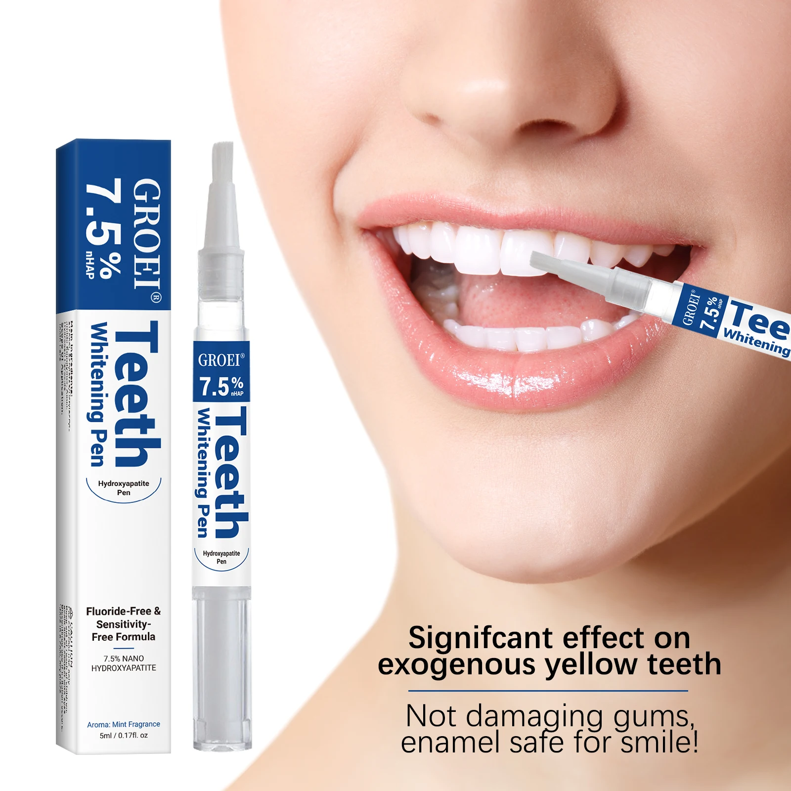Pluma blanqueadora de dientes  - Whitening Mouthwash reseña y precio
