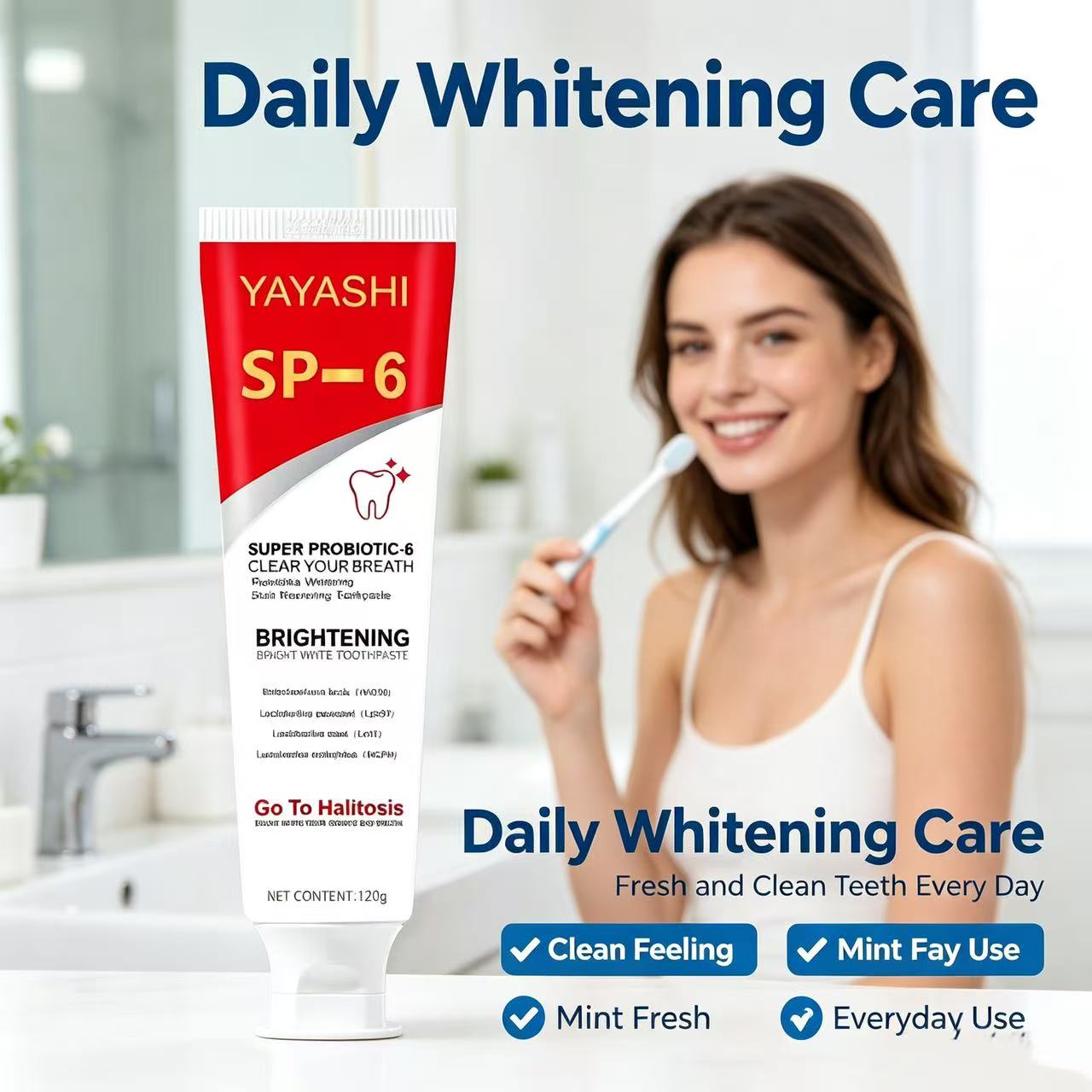 Pasta Dental Probiótica Sp-6,  - Teeth Whitening Toothpaste reseña y precio