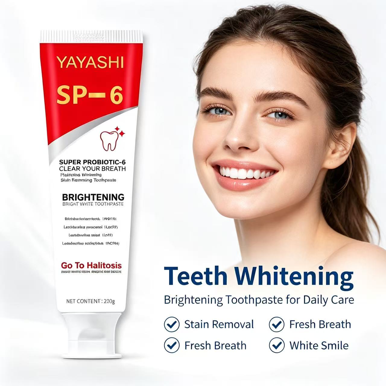 Pasta Dental Probiótica Sp-6,  - Teeth Whitening Toothpaste reseña y precio