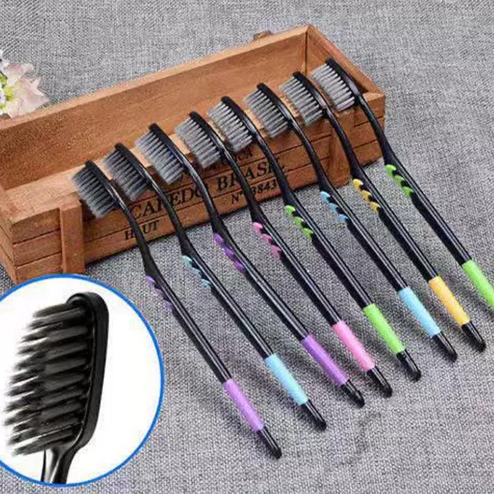 Juego de 10 cepillos de diente - Teeth Whitening Charcoal reseña y precio
