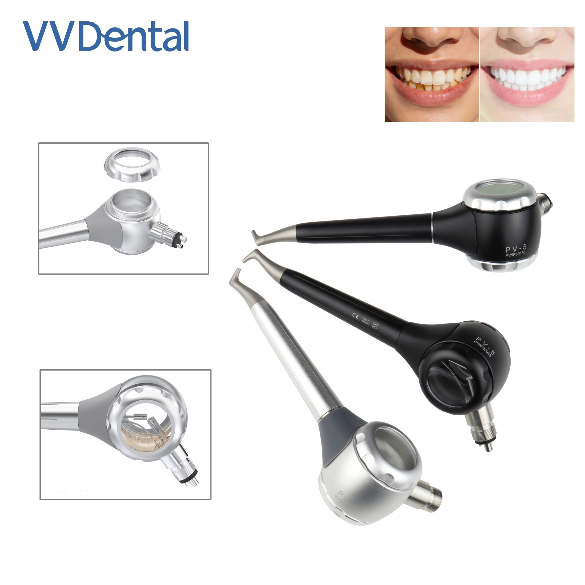 Pistola de arenado dental VV d - Teeth Whitening Usa reseña y precio