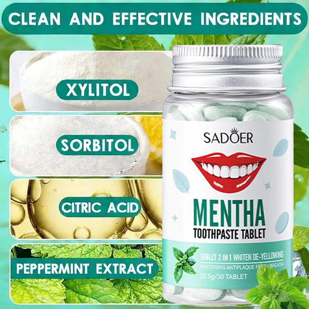 30 Tabletas de Pasta Dental Só - Whitening Mouthwash reseña y precio