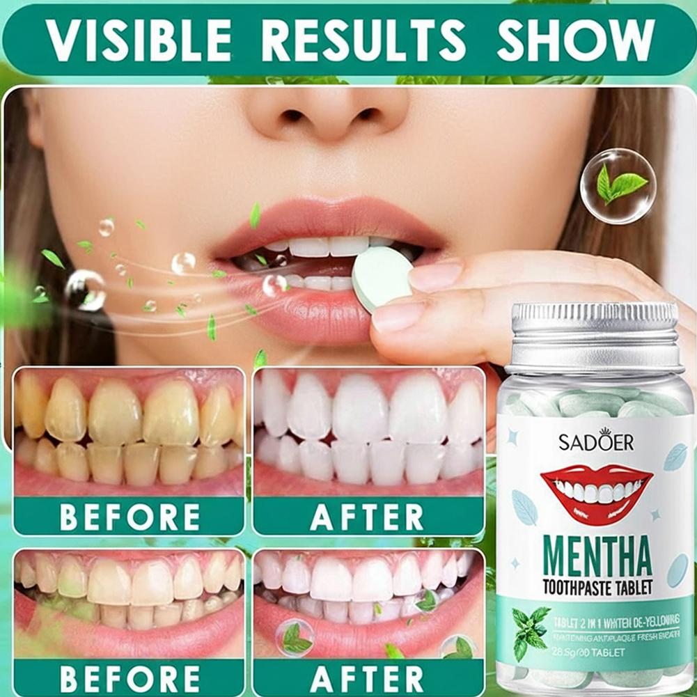 30 Tabletas de Pasta Dental Só - Whitening Mouthwash reseña y precio