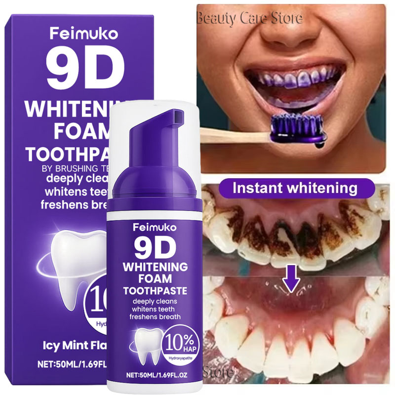 Pasta Dental Blanqueadora 9D P - Teeth Whitening Toothpaste reseña y precio