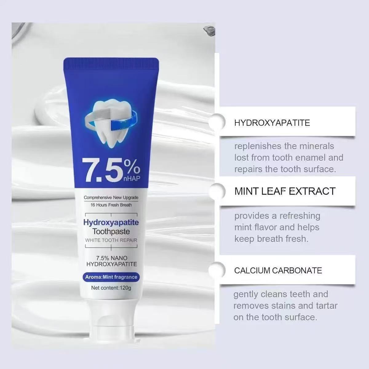 Pasta Dental con 7.5% de Nano  - Teeth Whitening Toothpaste reseña y precio