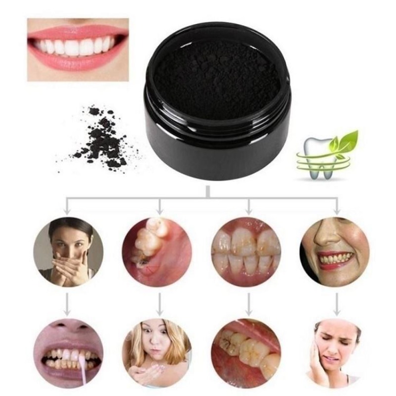 1 caja de polvo blanqueador de - Teeth Whitening Charcoal reseña y precio