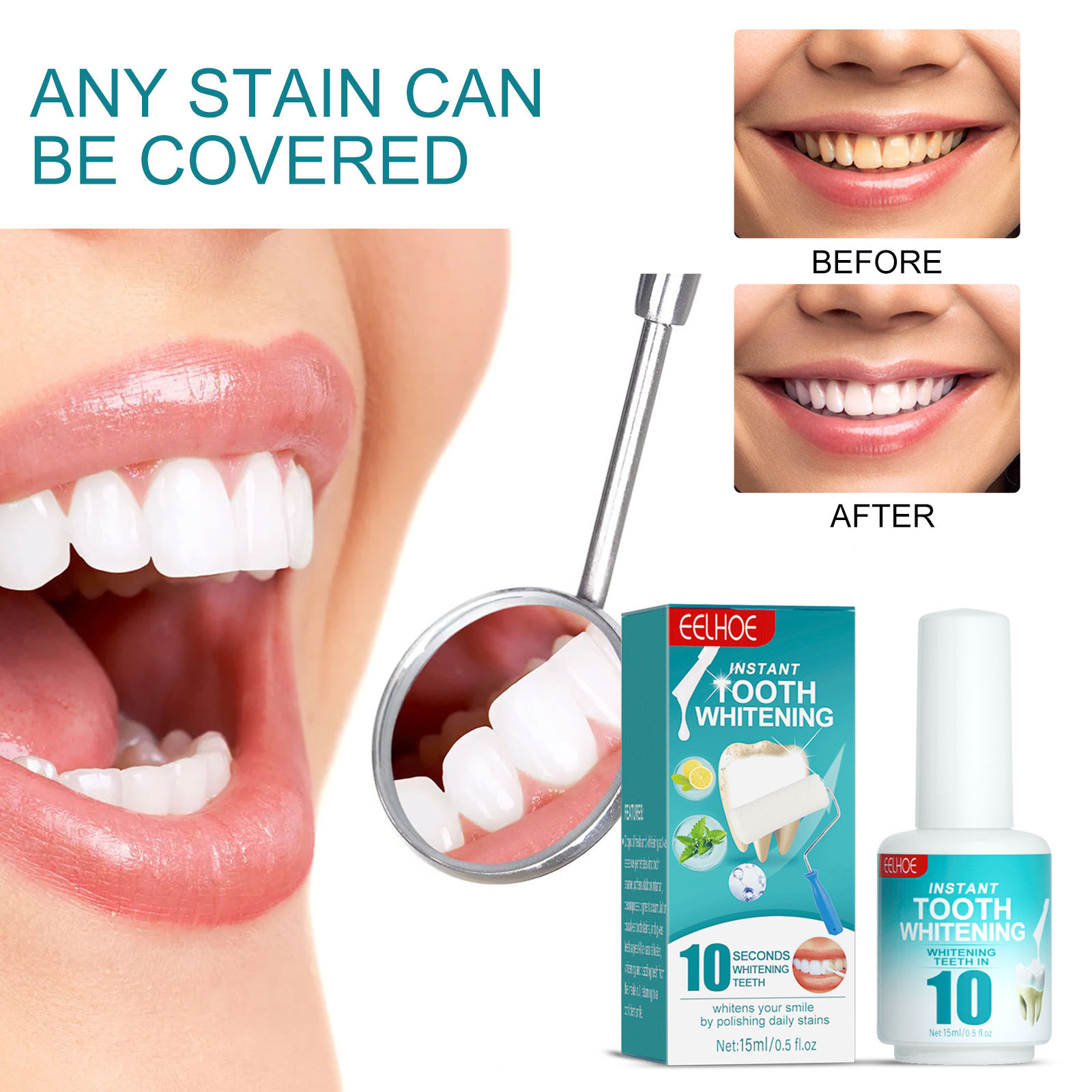 Pintura Blanqueadora Dental qu - Teeth Paint Whitening reseña y precio