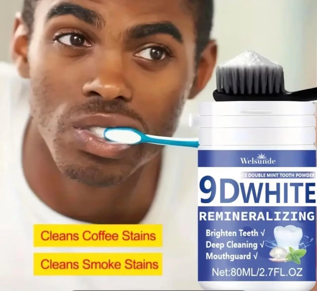 Polvo Dental Remineralizante d - Teeth Paint Whitening reseña y precio