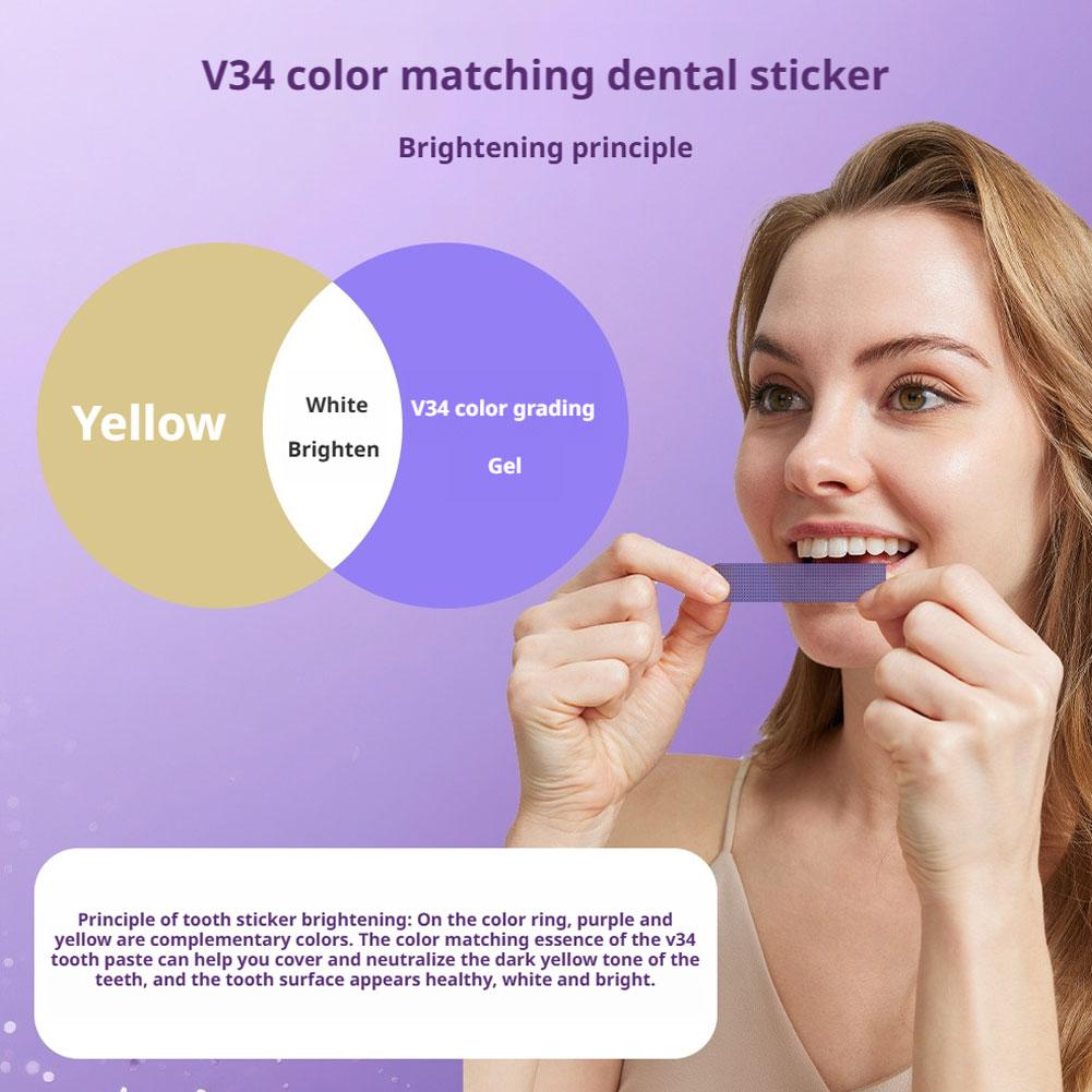 14/28/42PCS V34 Tiras Blanquea - Teeth Whitening At Home Kit reseña y precio