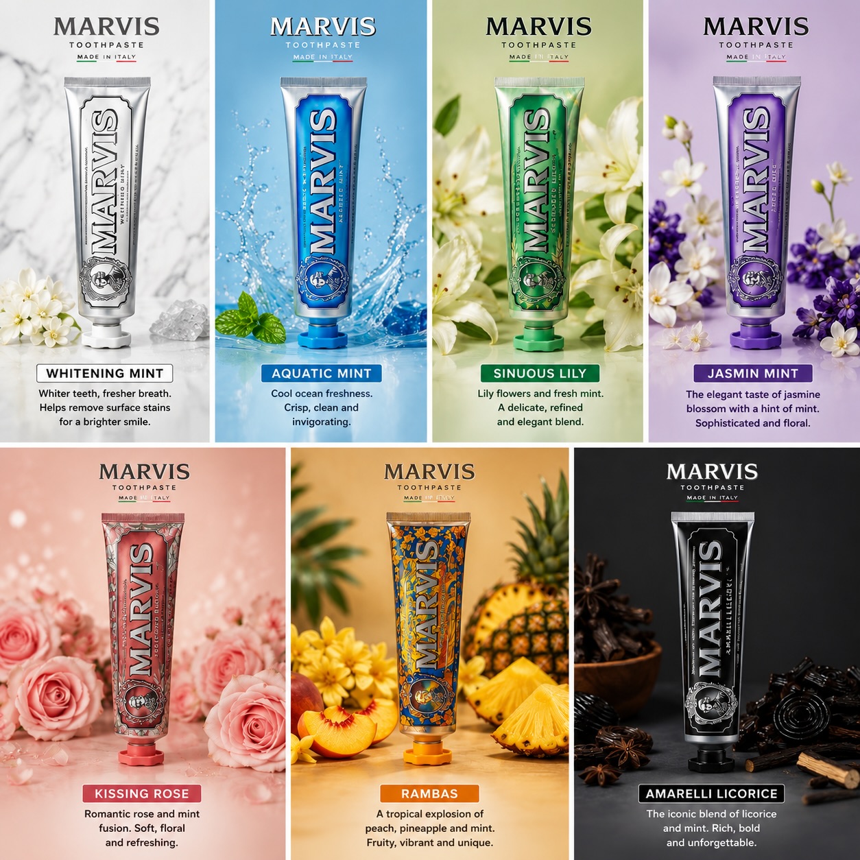 Pasta de Dientes Marvis Mint,  - Teeth Whitening Toothpaste reseña y precio