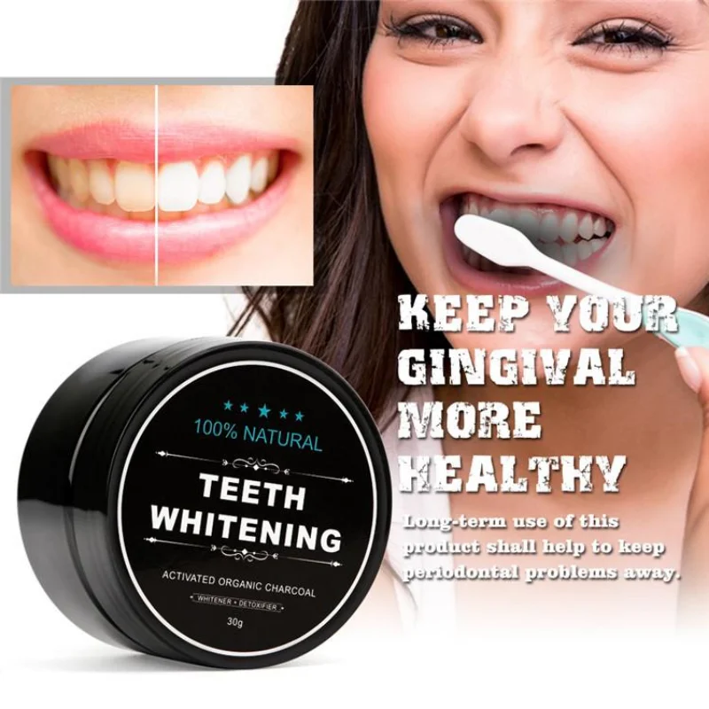 Polvo de carbón para dientes d - Teeth Whitening Charcoal reseña y precio